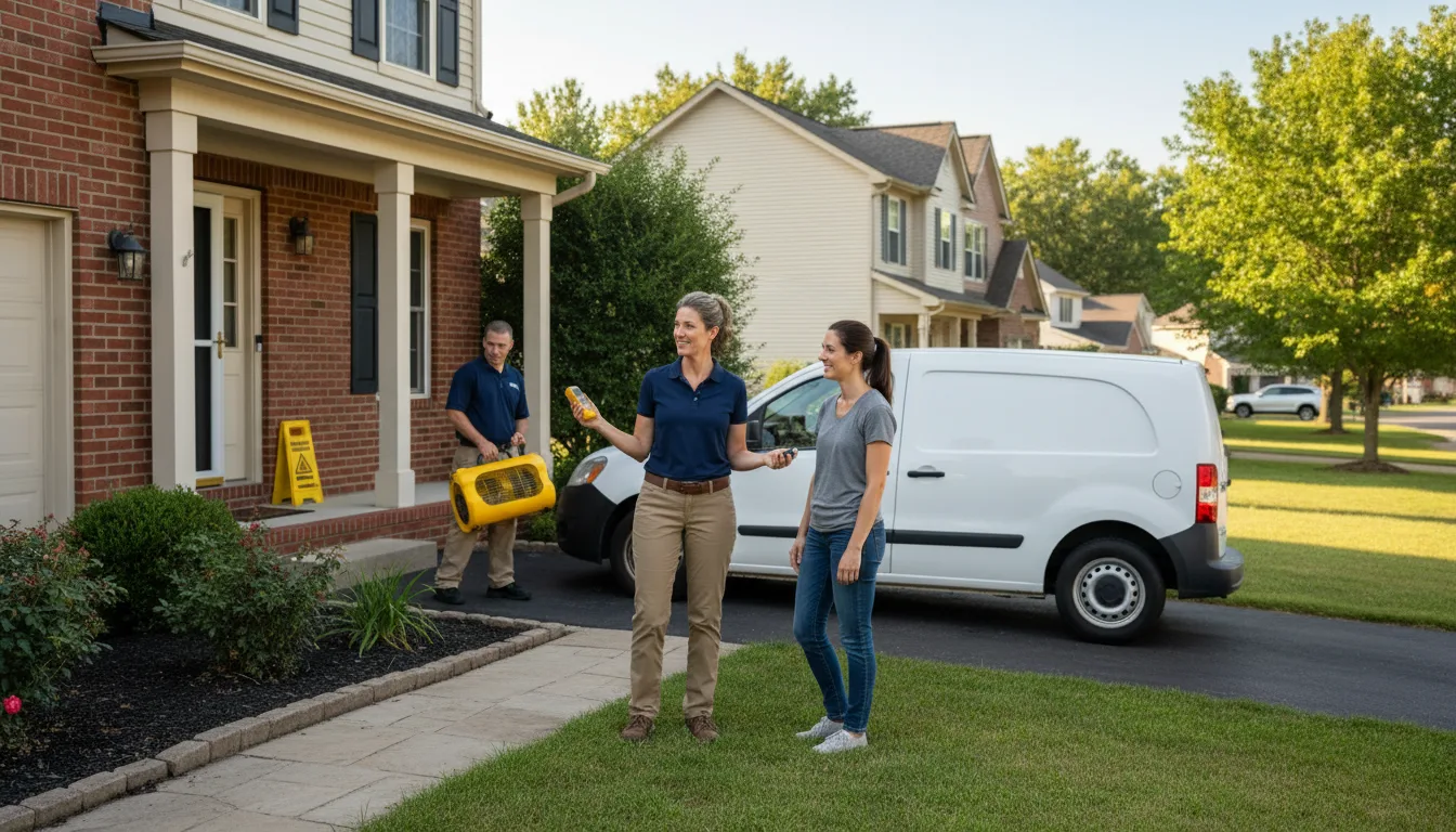 Residential water damage restoration in Vandergrift, PA